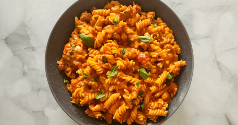 Sausage Pasta with Creamy Tomato Sauce