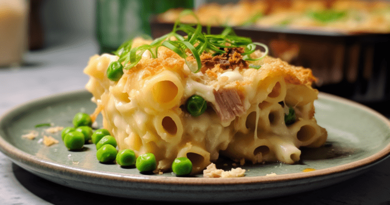 creamy tuna pasta bake