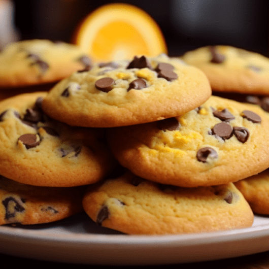 orange choc chip cookies