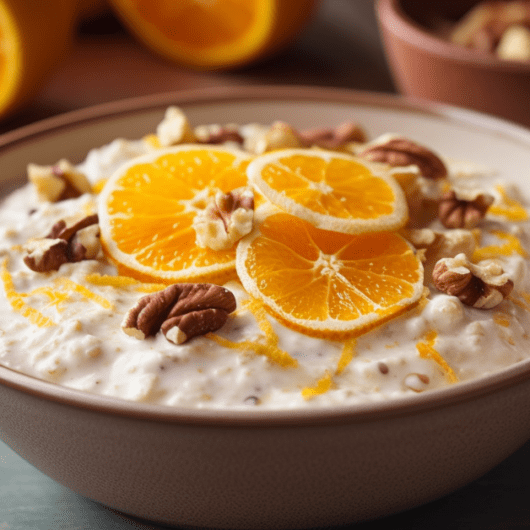 Orange Bircher Muesli with Walnuts