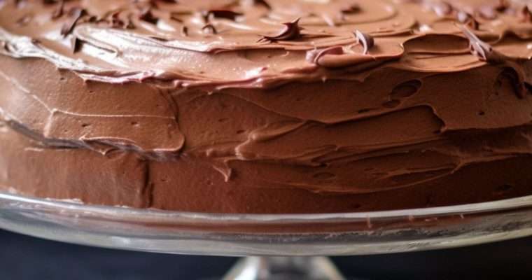 whole chocolate zucchini cake with chocolate frosting