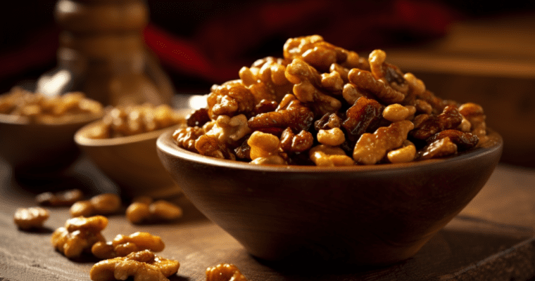 Maple Chilli Walnuts