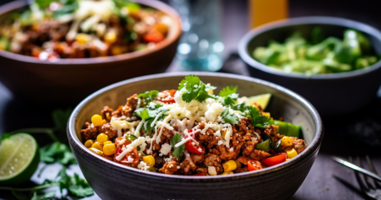 Mexican beef bowls recipe