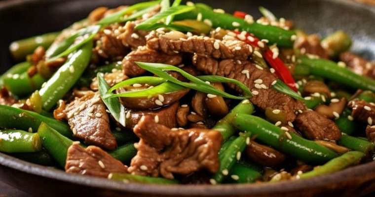 Beef and Green Bean Stir-fry
