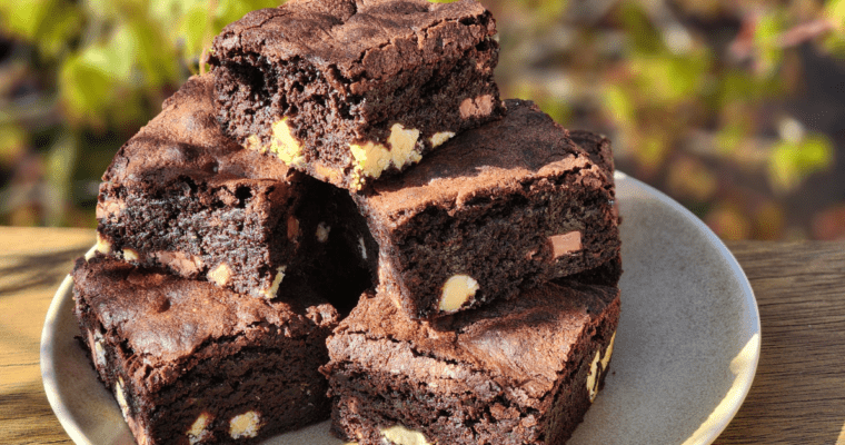 best triple choc brownies recipe