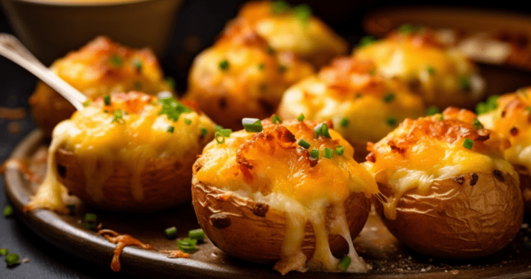 Cheesy stuffed potatoes recipe