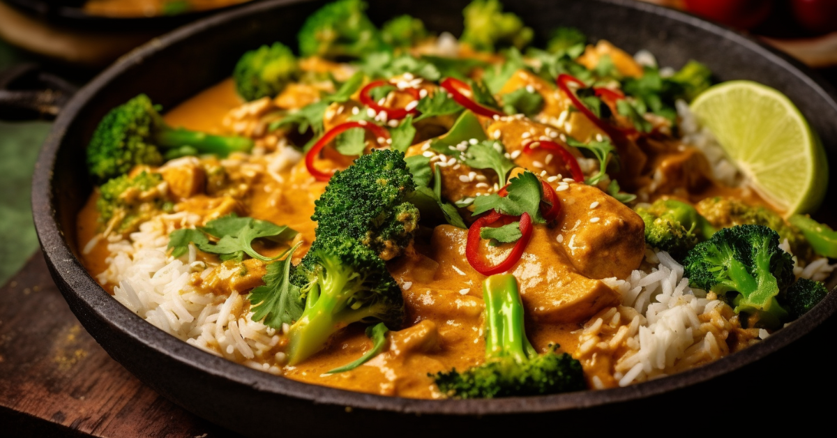 satay chicken curry