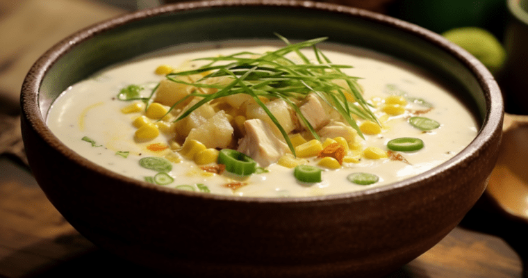 creamy chicken and corn soup recipe