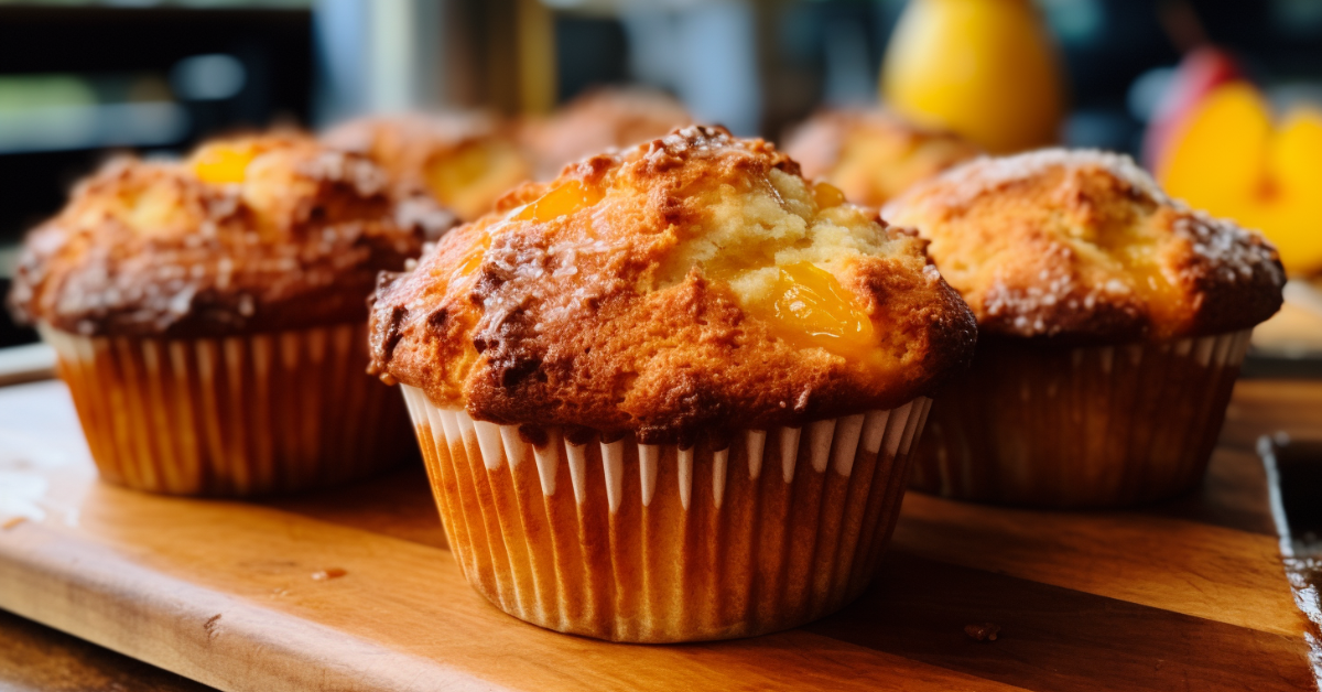 Peaches and Cream Muffins