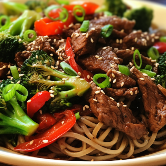 beef broccoli and noodle stir-fry recipe