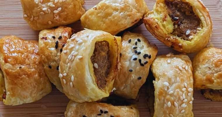 curried sausage rolls recipe