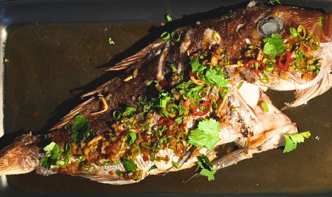 Barbeque Snapper with Ginger and Chilli