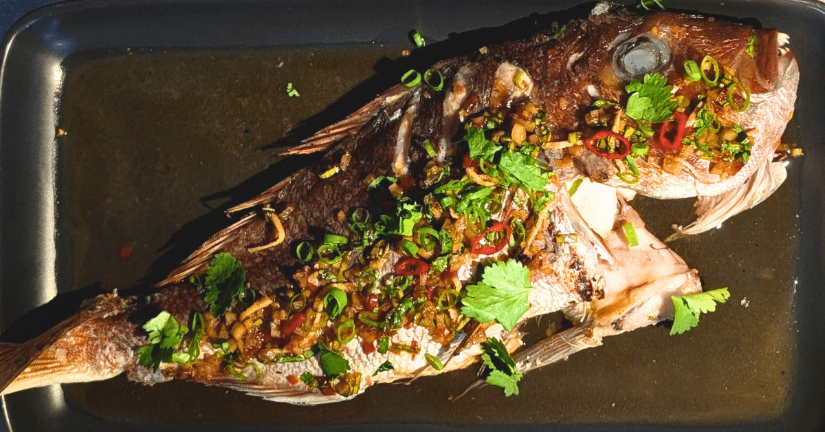 Barbeque Snapper with Ginger and Chilli