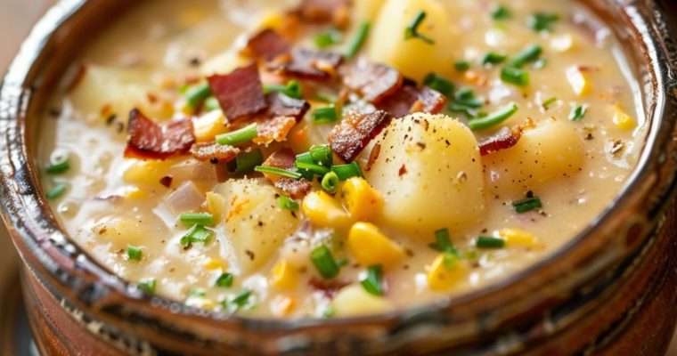 Potato Bacon and Corn Soup