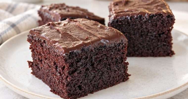Stir-and-Bake Chocolate Slab Cake