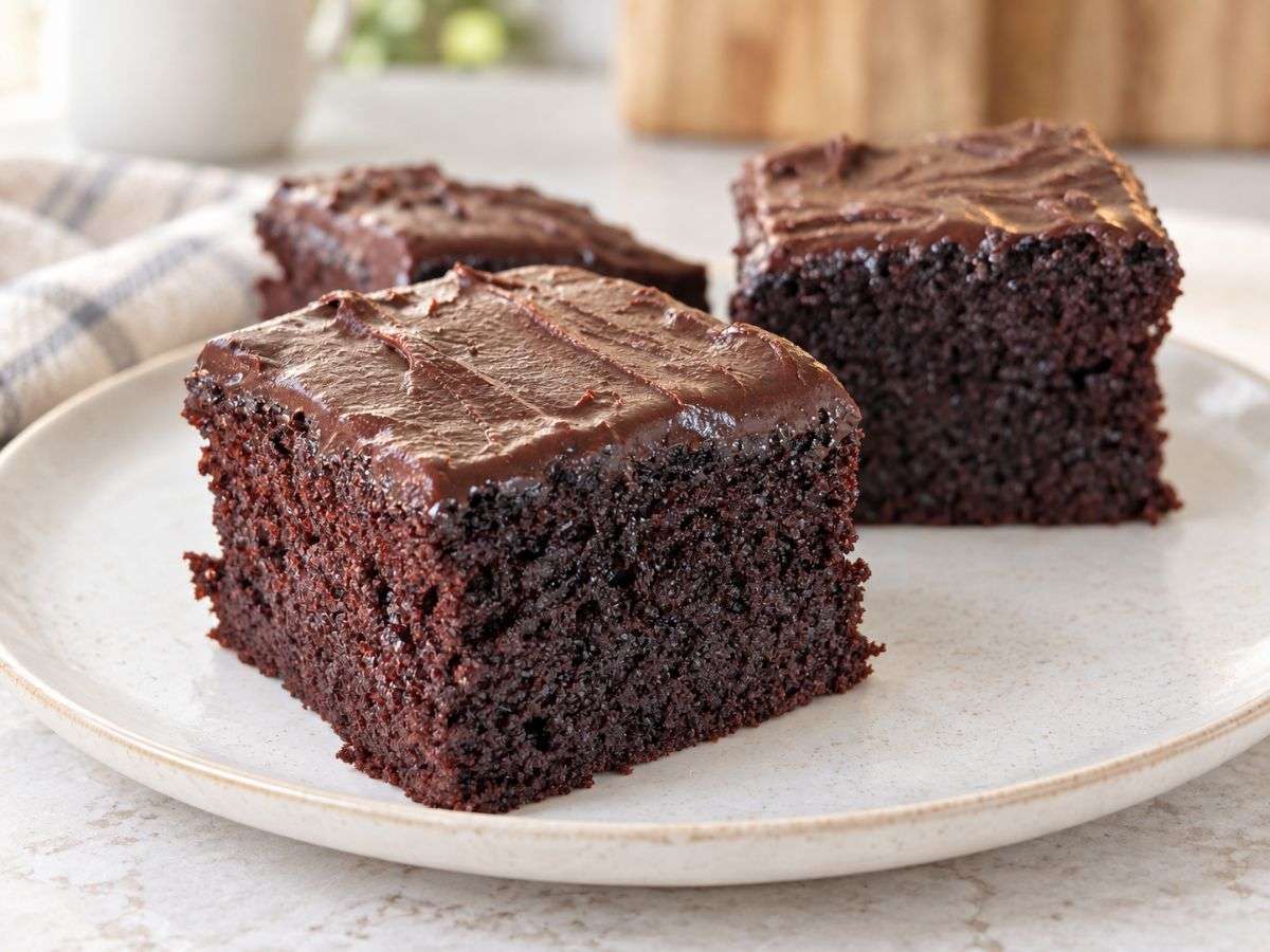 Stir-and-Bake Chocolate Slab Cake
