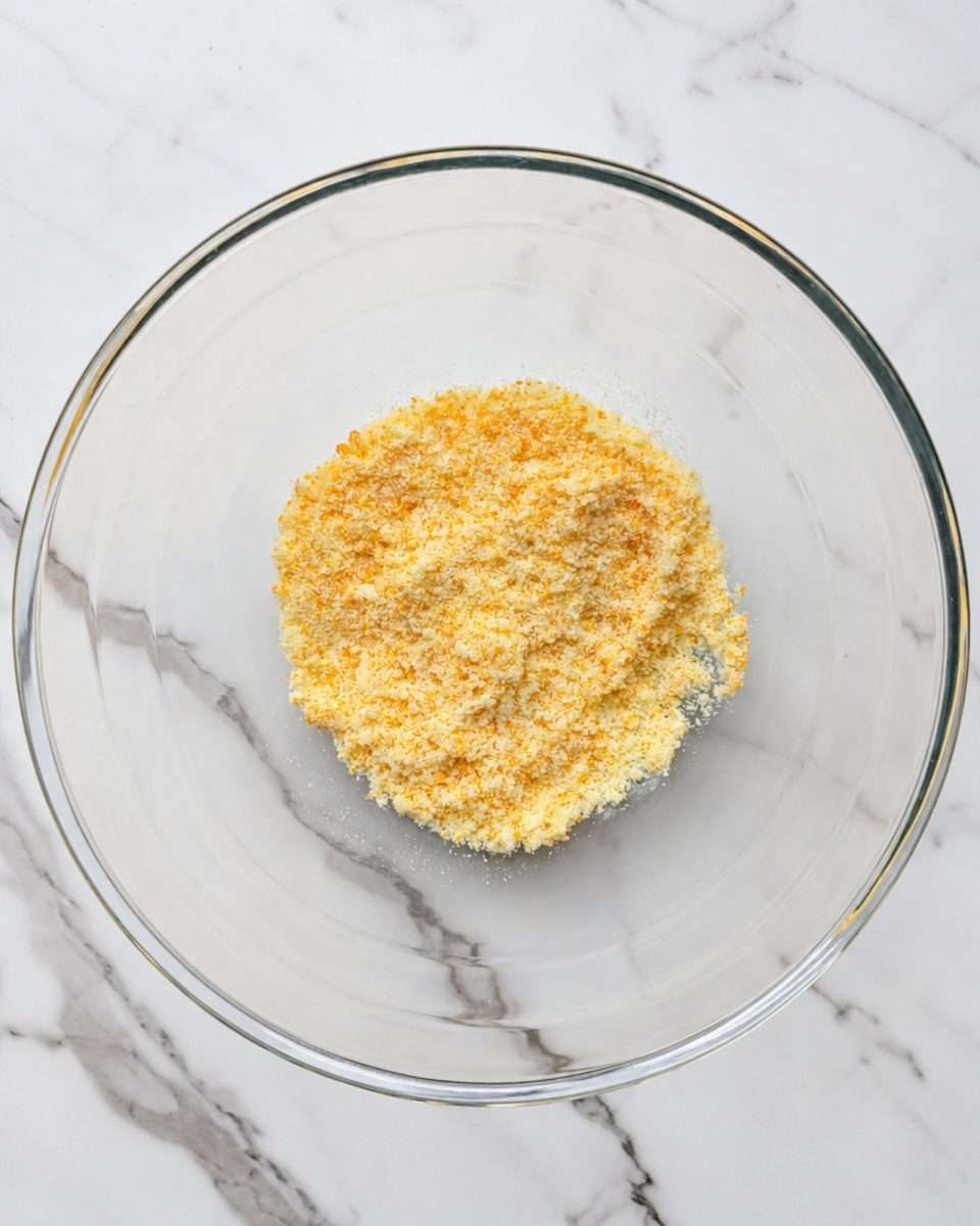 Combined caster sugar and orange zest